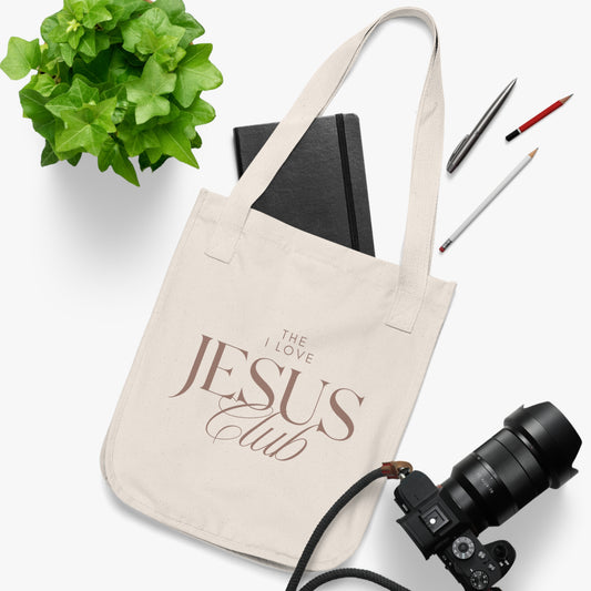 The I Love Jesus Club Organic Tote Bag